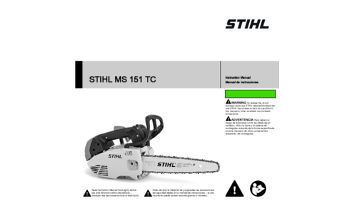 Stihl MS 151TC Chainsaw User Manual