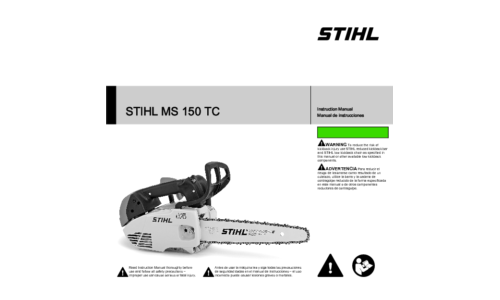 Stihl MS 150TC Chainsaw User Manual