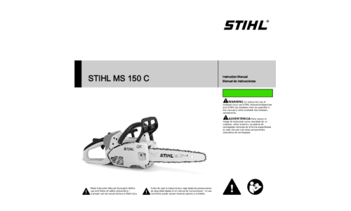 Stihl MS 150C Chainsaw User Manual