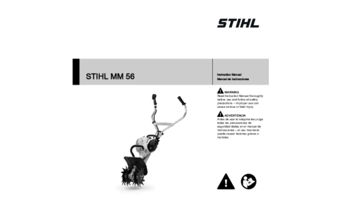 Stihl MM 56 Tiller User Manual