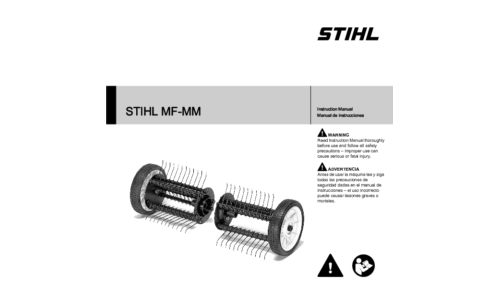 Stihl MF-MM Dethatcher User Manual