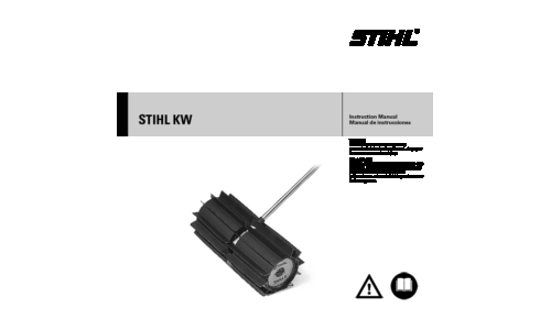 Stihl KW Broom Attachment User Manual