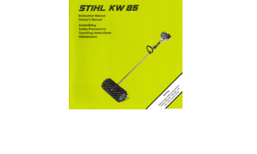 Stihl KW 85 Power Broom User Manual