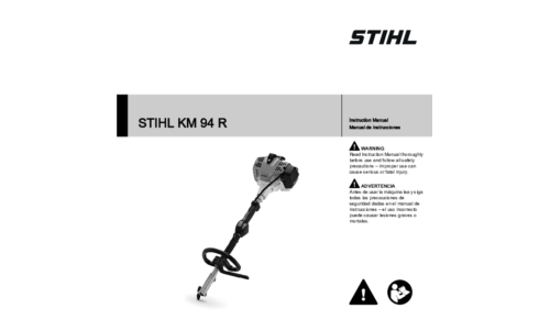 Stihl KM 94R Trimmer Head User Manual