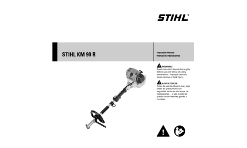 Stihl KM 90R Trimmer Head User Manual