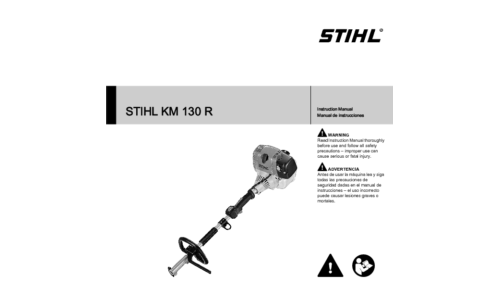 Stihl KM 130R Trimmer Head User Manual