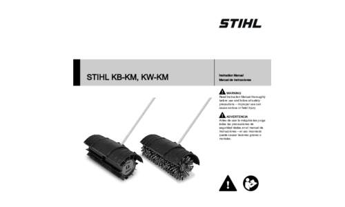 Stihl KB-KM, KW-KM Brush Attachment User Manual