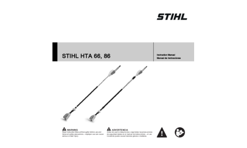 Stihl HTA 66, 86 Pole Saw User Manual