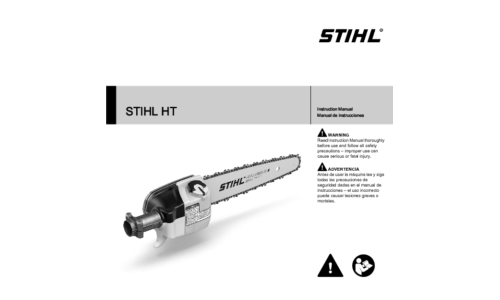 Stihl HT Chainsaw Attachment User Manual