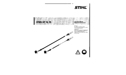 Stihl HT 70, 75 Pole Saw User Manual