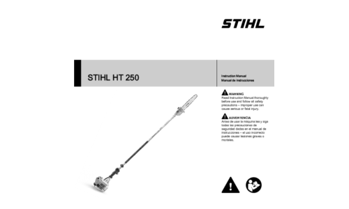 Stihl HT 250 Pole Saw User Manual