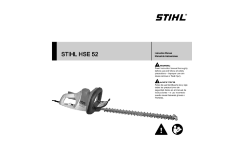 Stihl HSE 52 Trimmer User Manual