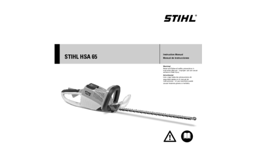 Stihl HSA 65 Trimmer User Manual