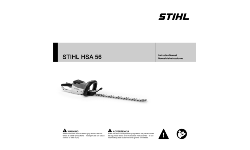 Stihl HSA 56 Trimmer User Manual