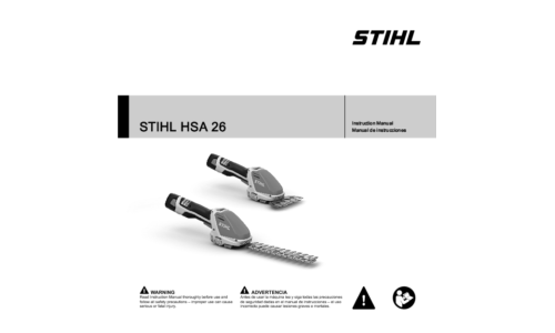 Stihl HSA 26 Trimmer User Manual