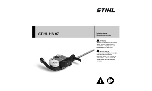 Stihl HS 87 User Manual