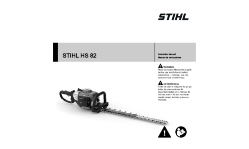 Stihl HS 82 Trimmer User Manual