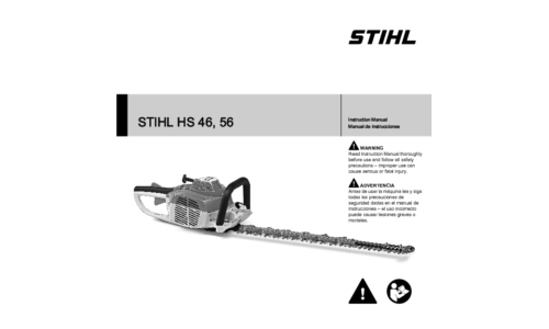 Stihl HS 46, 56 Trimmer User Manual