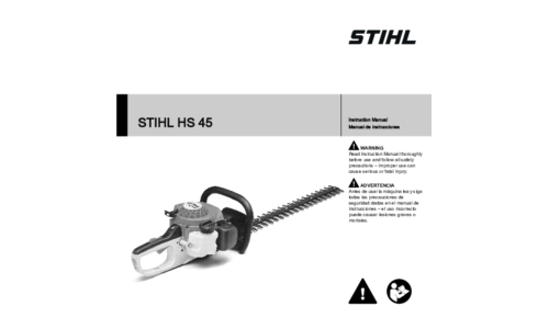 Stihl HS 45 Trimmer User Manual