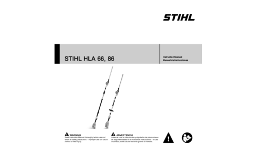 Stihl HLA 66, 86 Trimmer User Manual