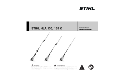 Stihl HLA 135, 135K Trimmer User Manual