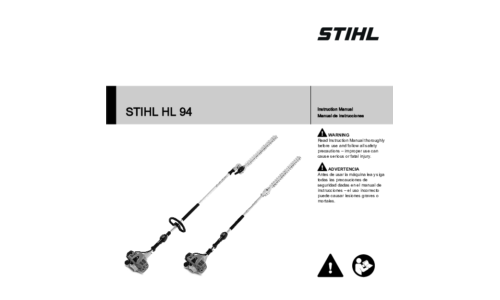 Stihl HL 94 Trimmer User Manual