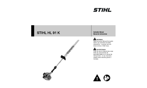 Stihl HL 91K Trimmer User Manual