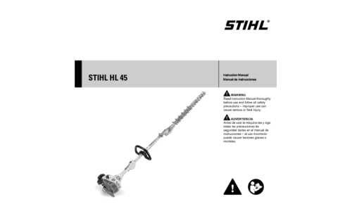 Stihl HL 45 Trimmer User Manual