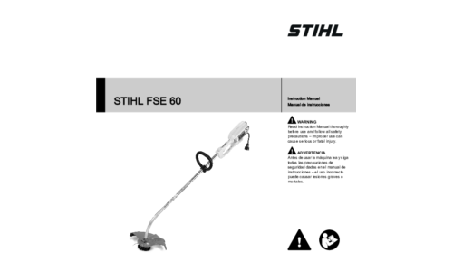 Stihl FSE 60 Trimmer User Manual