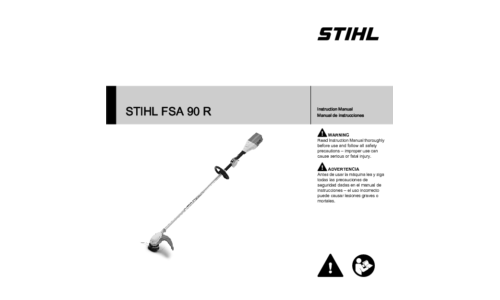 Stihl FSA 90R String Trimmer User Manual