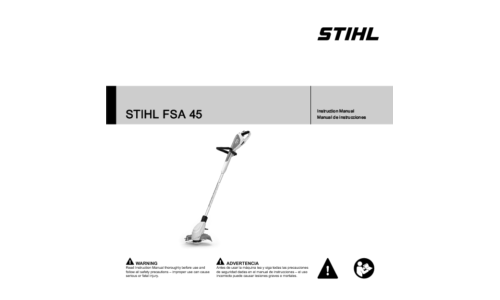 Stihl FSA 45 String Trimmer User Manual