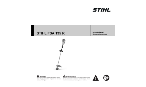 Stihl FSA 135R String Trimmer User Manual