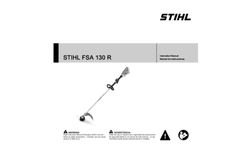 Stihl FSA 130R String Trimmer User Manual