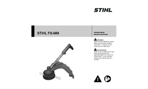 Stihl FS-MM Trimmer Attchment USer Manual