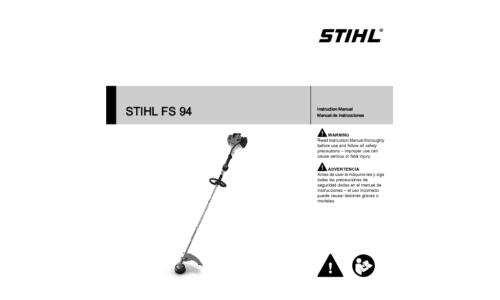 Stihl FS 94 Trimmer User Manual