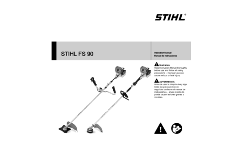 Stihl FS 90 Trimmer User Manual