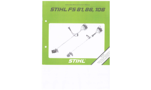 Stihl FS 81, 86, 106 Trimmer User Manual