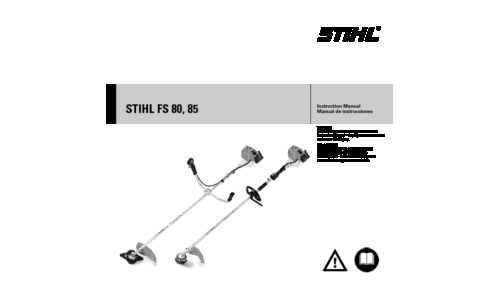 Stihl FS 80, 85 Trimmer User Manual