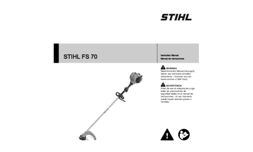 Stihl FS 70 Trimmer User Manual