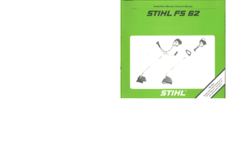 Stihl FS 62 Trimmer User Manual