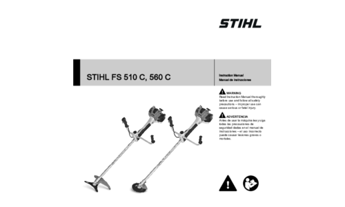 Stihl FS 510C, 560C Trimmer User Manual