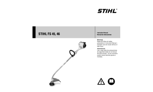 Stihl FS 45, 46 Trimmer User Manual