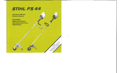 Stihl FS 44 Trimmer User Manual