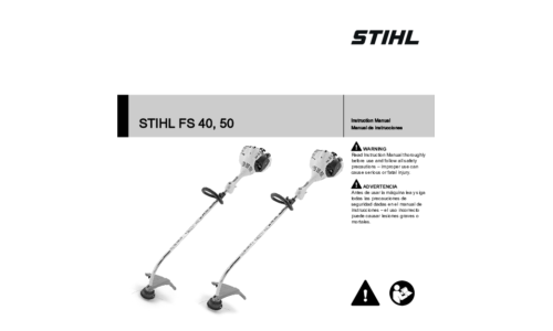 Stihl FS 40, 50 Trimmer User Manual