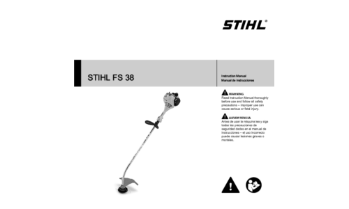 Stihl FS 38 Trimmer User Manual