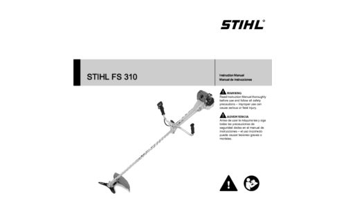 Stihl FS 310 Trimmer User Manual