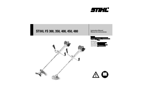 Stihl FS 300, 350, 400, 450, 480 Trimmer User Manual