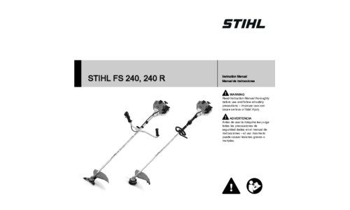 Stihl FS 240, 240R Trimmer User Manual