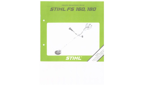 Stihl FS 160, 180 Trimmer User Manual