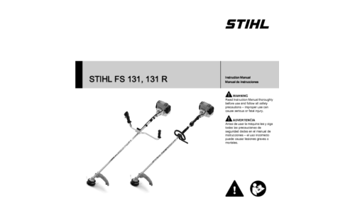 Stihl FS 131, 131R Trimmer User Manual